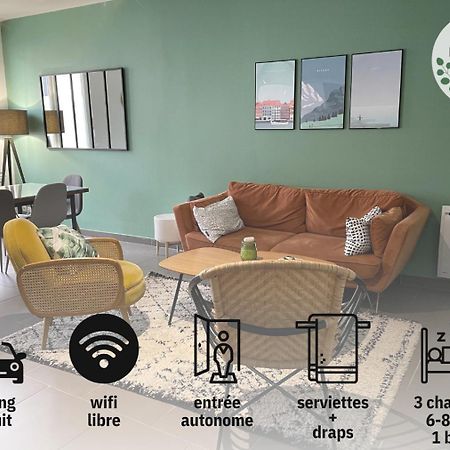 Le Cocon Troyen - 6-8P - 2 Parking Gratuits Appartement Troyes Buitenkant foto