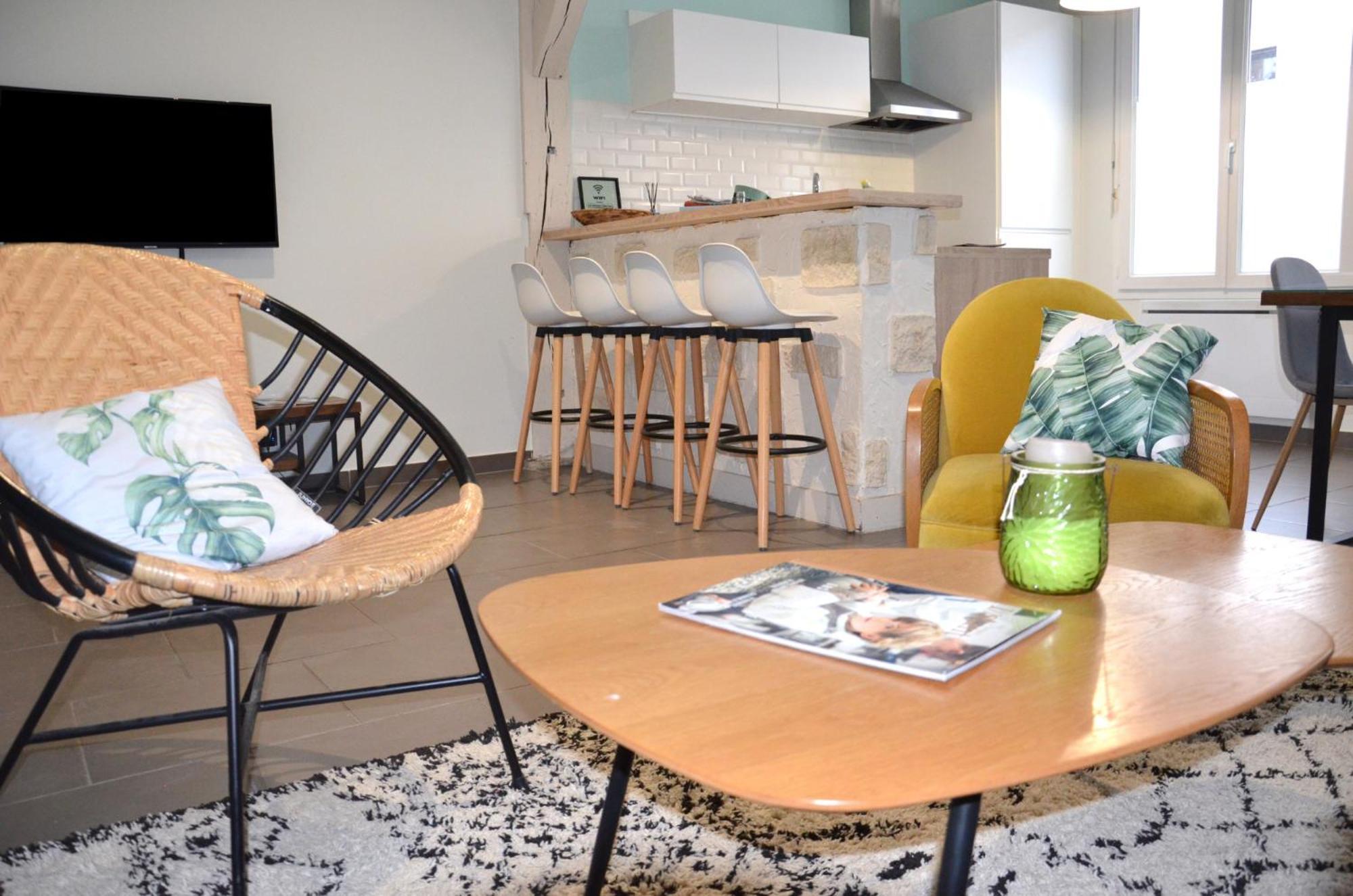 Le Cocon Troyen - 6-8P - 2 Parking Gratuits Appartement Troyes Buitenkant foto